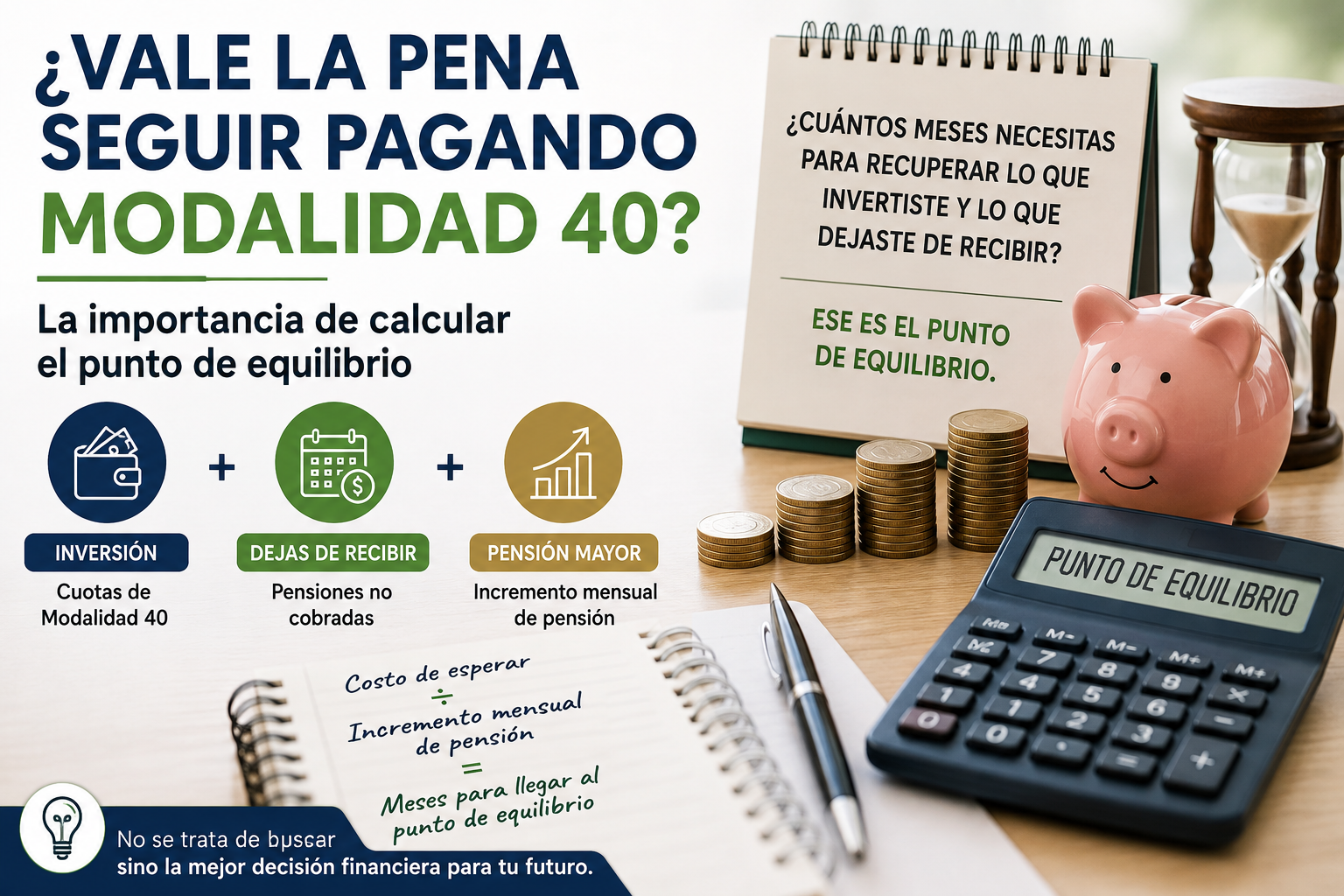 ¿Vale la pena seguir pagando Modalidad 40? La importancia de calcular el punto de equilibrio